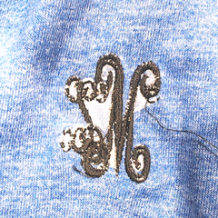 BLOOPER CLOTHING: Monogrammed Long Sleeve Crewneck Shirt