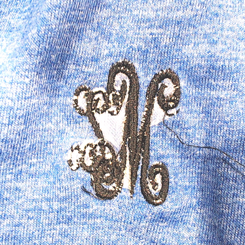 BLOOPER CLOTHING: Monogrammed Long Sleeve Crewneck Shirt