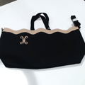 BLOOPER BAG: Monogrammed Wavy Top Weekender