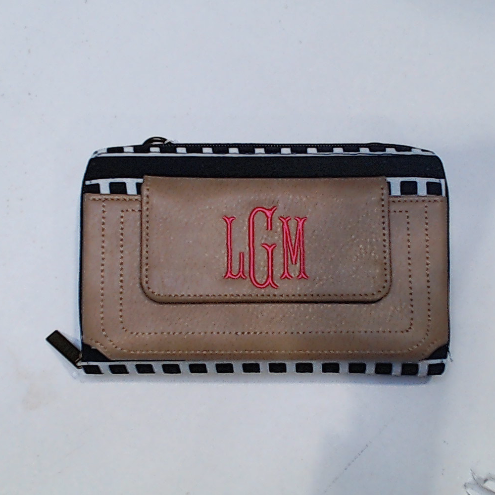 BLOOPER ACCESSORY: Monogrammed Phone Wallet Wristlet