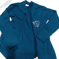 BLOOPER CLOTHING: Monogrammed Sweatshirt Cardigan