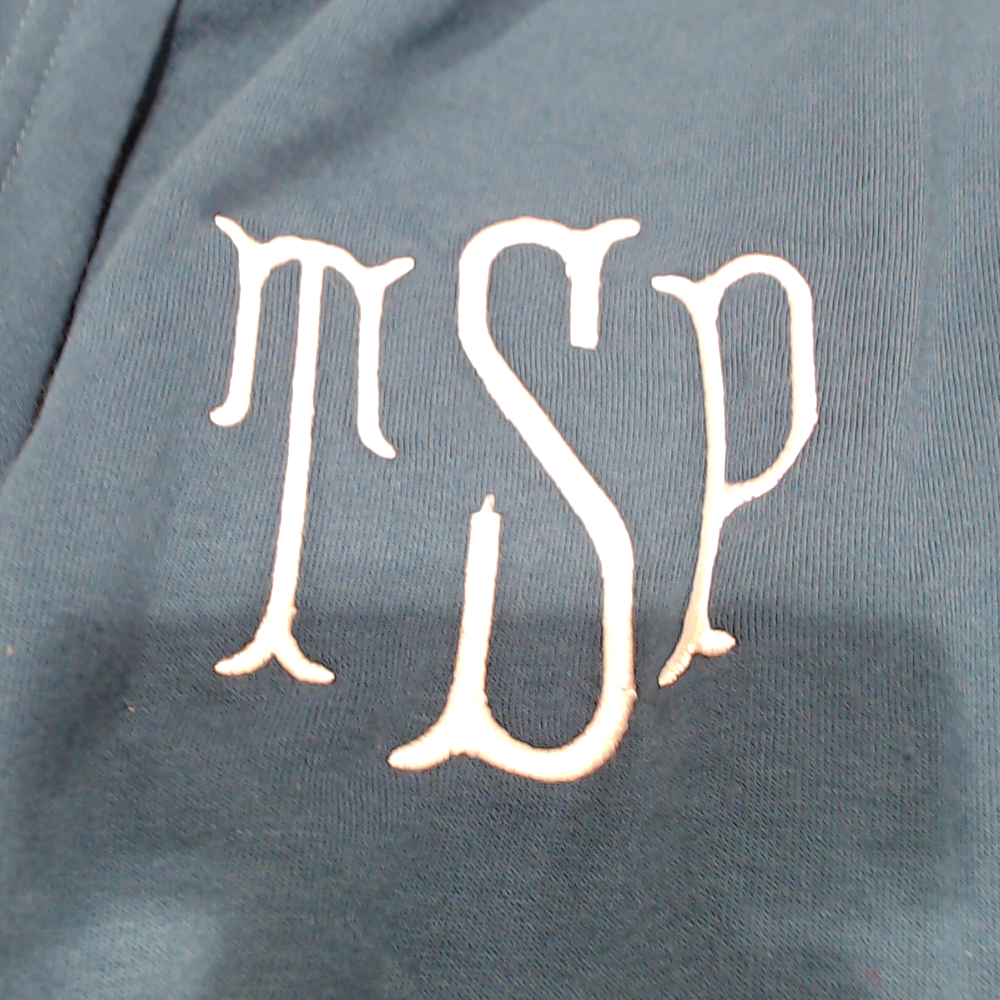 BLOOPER CLOTHING: Monogrammed Sweatshirt Cardigan