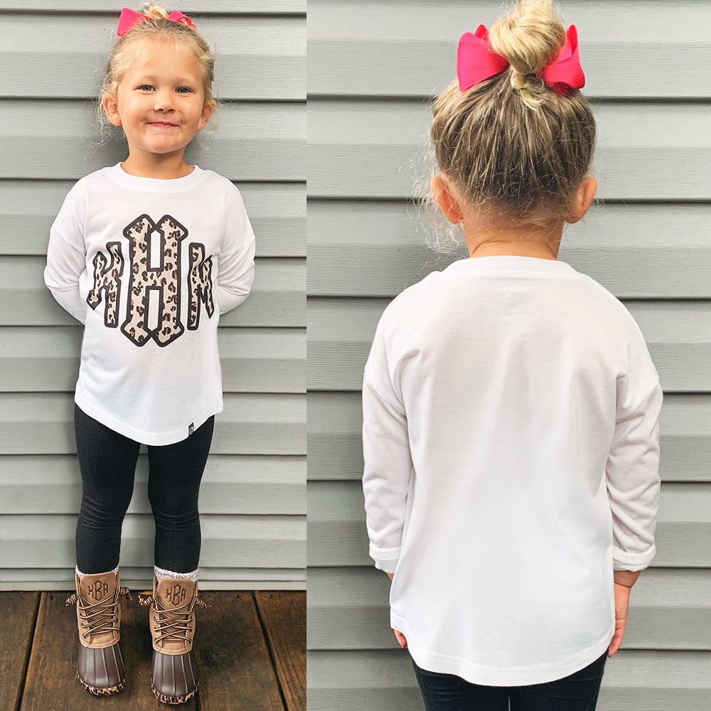 girls personalized crewneck sweatshirt