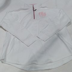 BLOOPER CLOTHING: Monogrammed Quarter Zip Sweatshirt