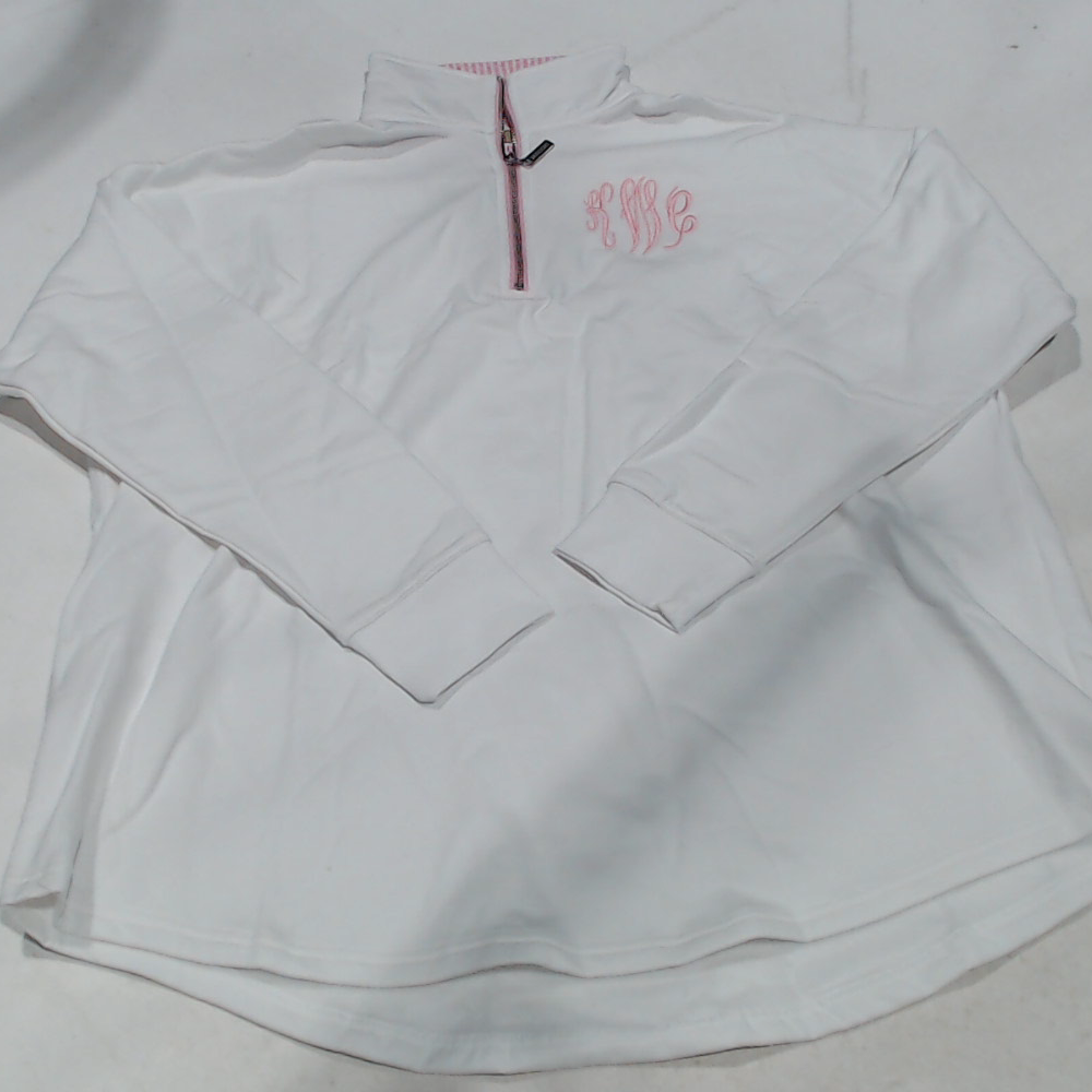 BLOOPER CLOTHING: Monogrammed Quarter Zip Sweatshirt