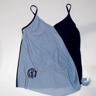 BLOOPER SWIM: Monogrammed Ruched Tankini
