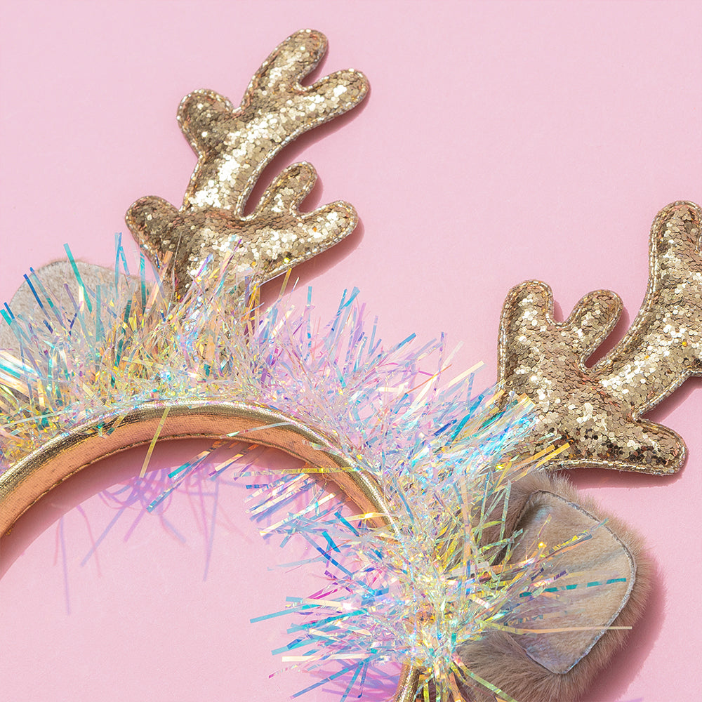 Reindeer headband detail shot
