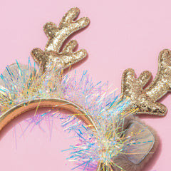 Reindeer headband detail shot