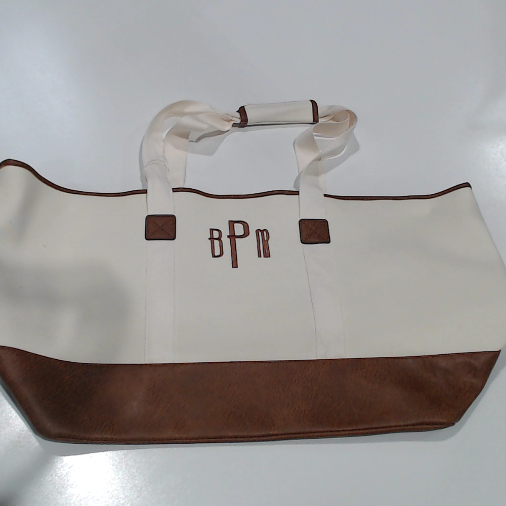 BLOOPER BAG: Monogrammed Extra Large Tote Bag