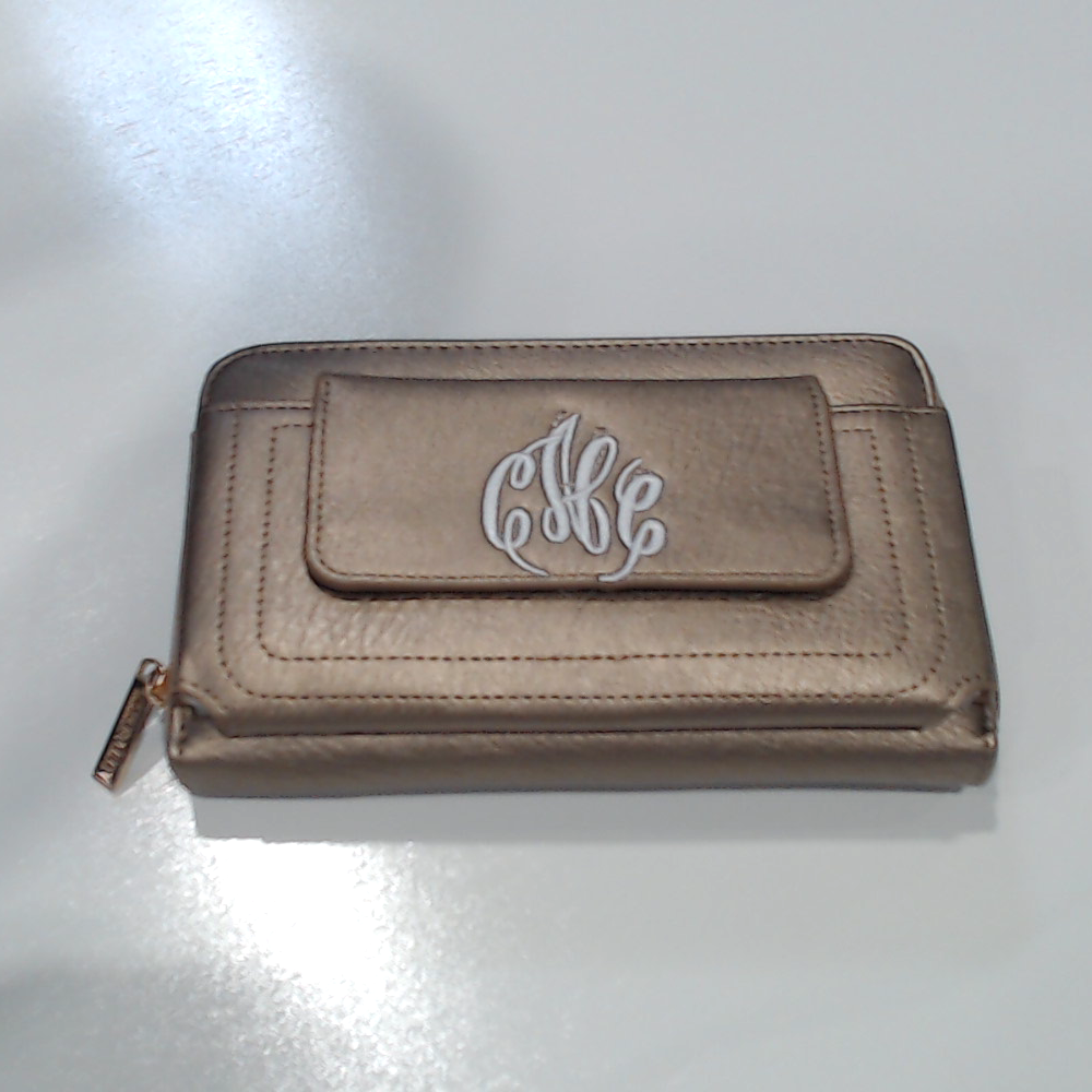 BLOOPER ACCESSORY: Monogrammed Phone Wallet Wristlet