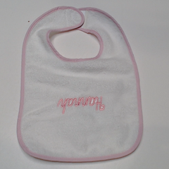 BLOOPER KIDS: Monogrammed Outline Baby Bib