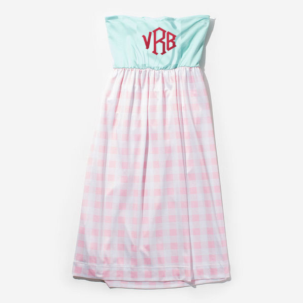 BLOOPER SWIM: Monogrammed Beach Cover Up
