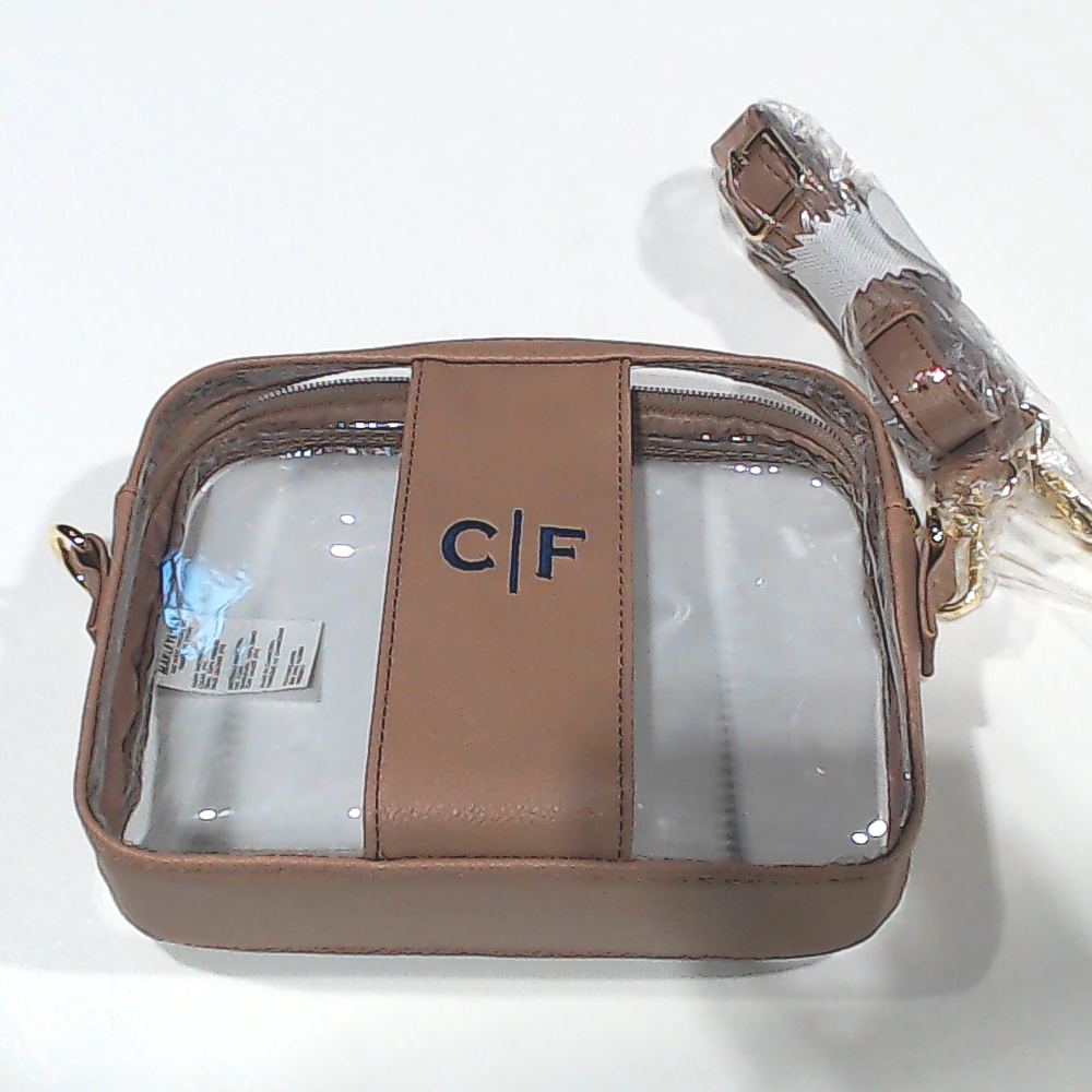 BLOOPER BAG: Monogrammed Clear Stadium Crossbody Bag