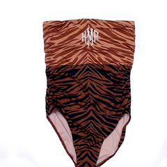 BLOOPER SWIM: Monogrammed One Piece Bathing  Suit