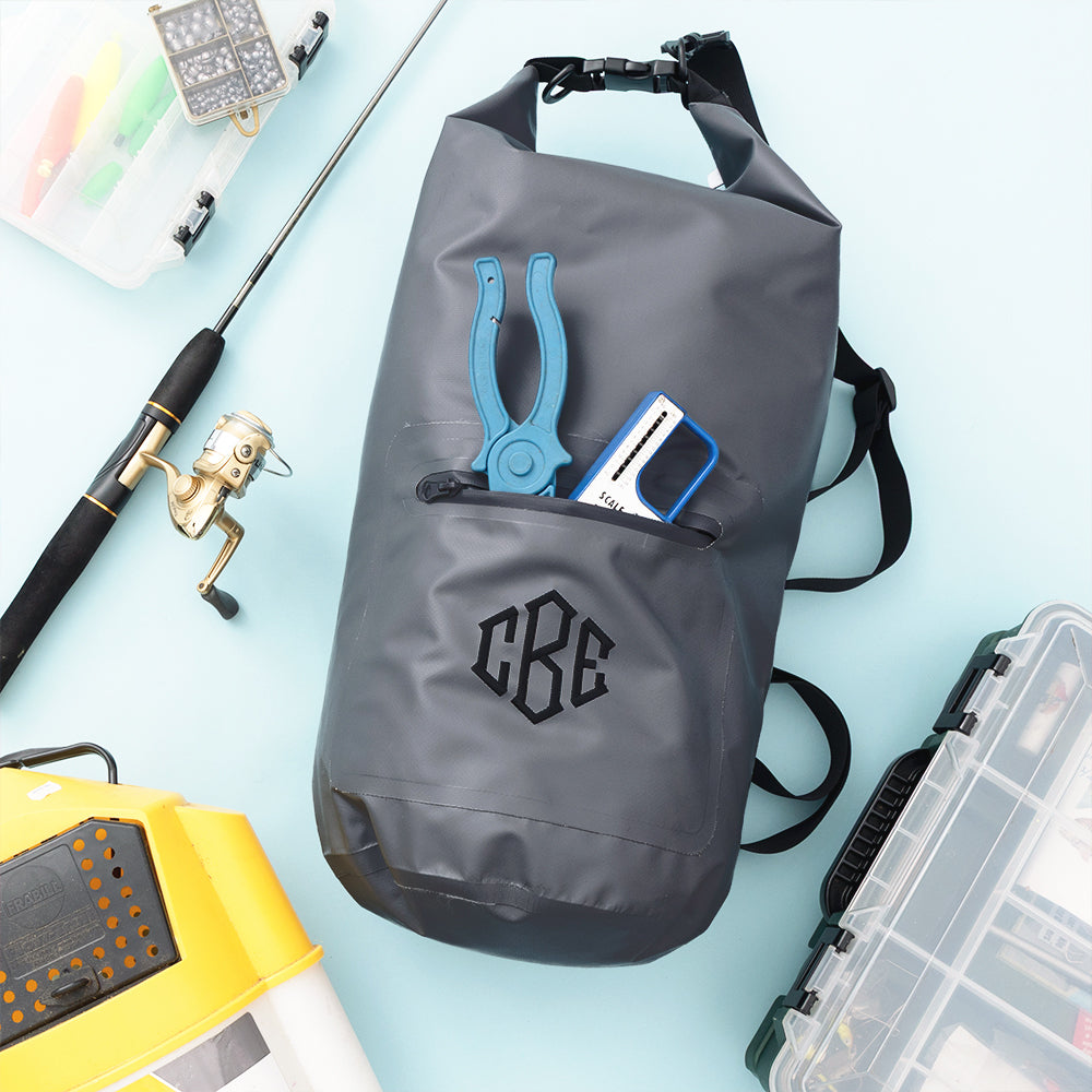 gray dry bag flatlay
