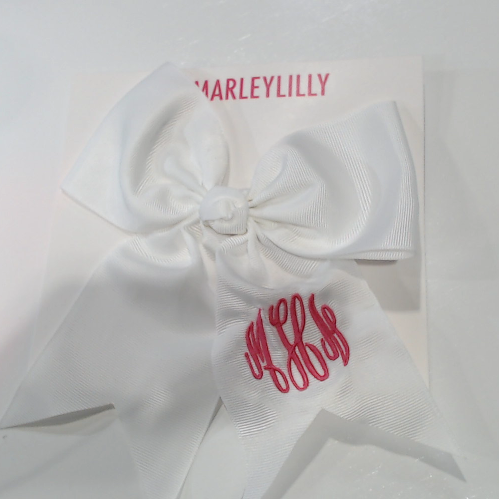 BLOOPER ACCESSORY: Monogrammed Girls Hair Bow