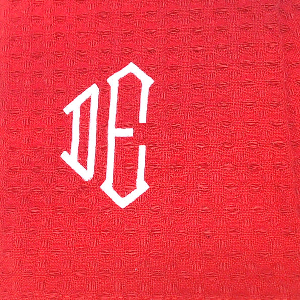 BLOOPER ACCESSORY: Monogrammed Dish Towel