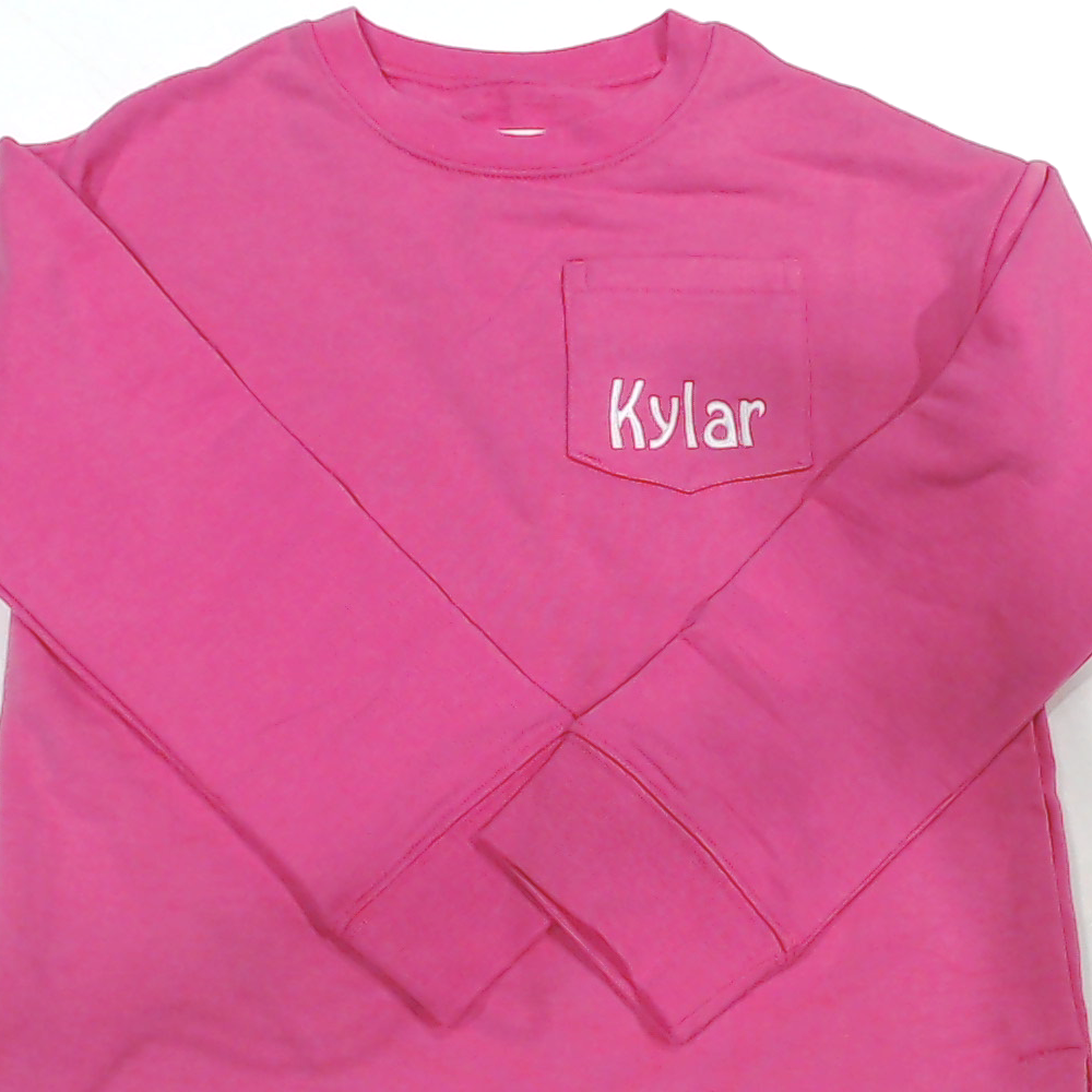 BLOOPER KIDS Monogrammed Kids Crewneck Sweatshirt