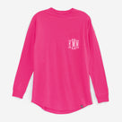 Monogrammed Long Sleeve Shirt | Hot Pink