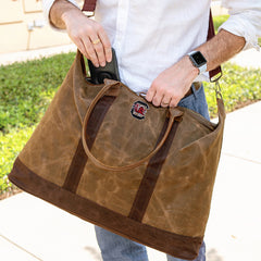 South Carolina Gamecocks Waxed Canvas Weekender for men