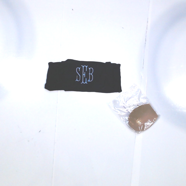 BLOOPER SWIM: Monogrammed Bandeau Top