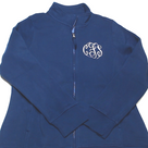 BLOOPER CLOTHING: Monogrammed Navy Full Zip Jacket
