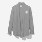 Monogrammed Sweatshirt Cardigan | Heathered Gray