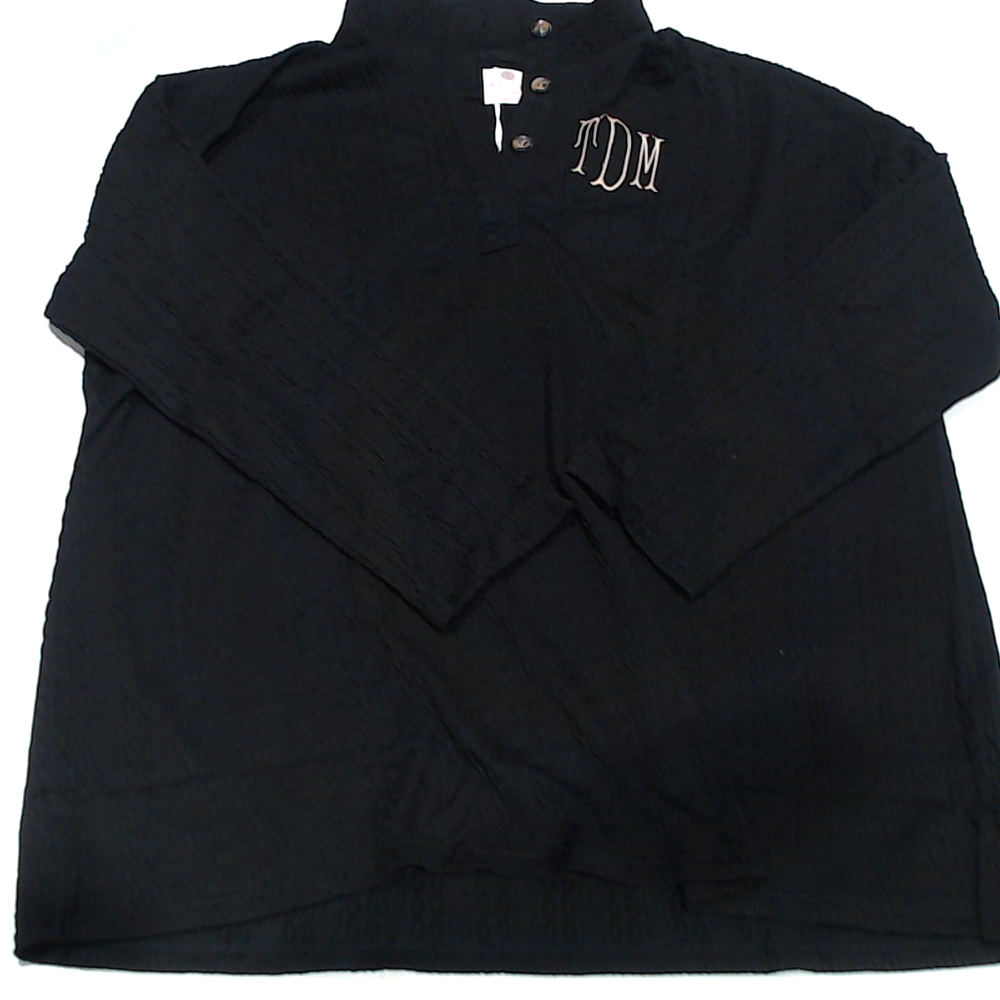 BLOOPER CLOTHING: Monogrammed Cable Knit Pullover