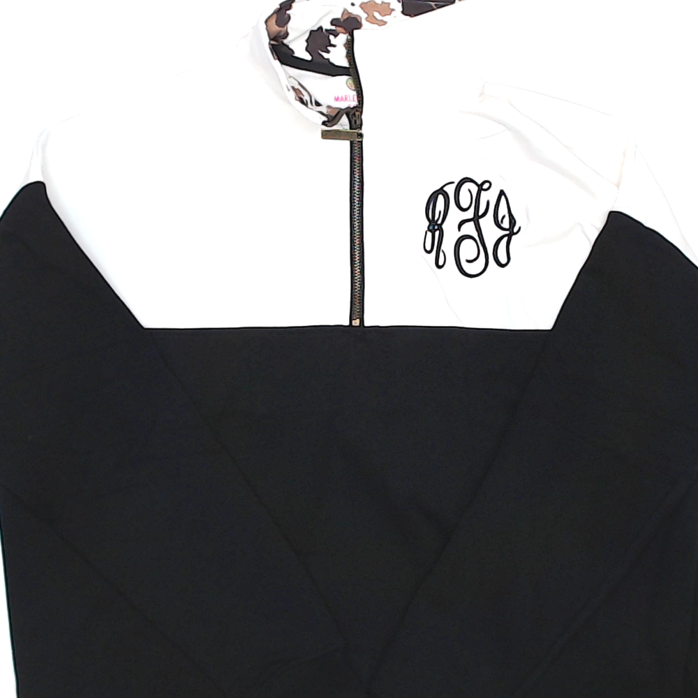 BLOOPER CLOTHING: Monogrammed Quarter Zip Sweatshirt