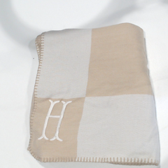 BLOOPER ACCESSORY: Monogrammed Checkered Blanket