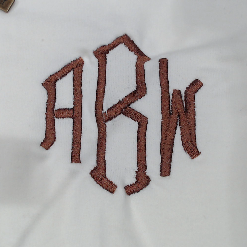 BLOOPER CLOTHING: Monogrammed Waffle Knit Pullover