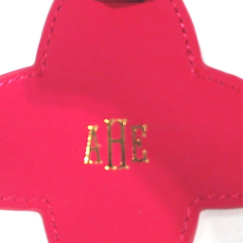 BLOOPER ACCESSORY: Monogrammed Luggage Tag