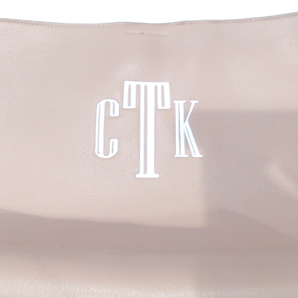 BLOOPER BAG: Monogrammed Bucket Bag