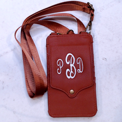 BLOOPER BAG: Monogrammed Phone Crossbody
