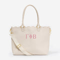 Gamma Phi Laptop Tote Bag | Bone