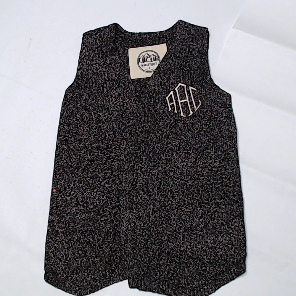 BLOOPER KIDS: Monogrammed Youth Knit Vest