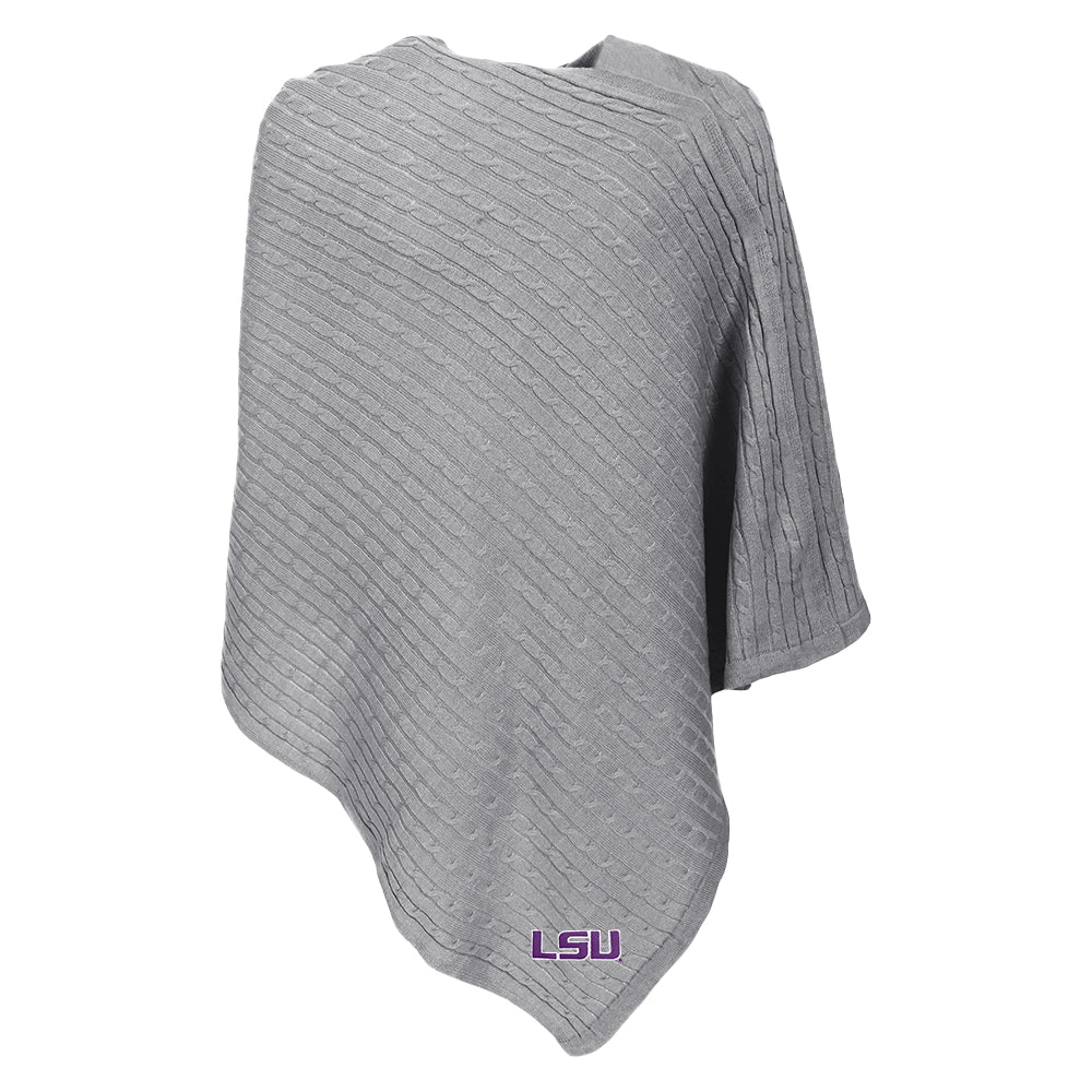 grey lsu poncho