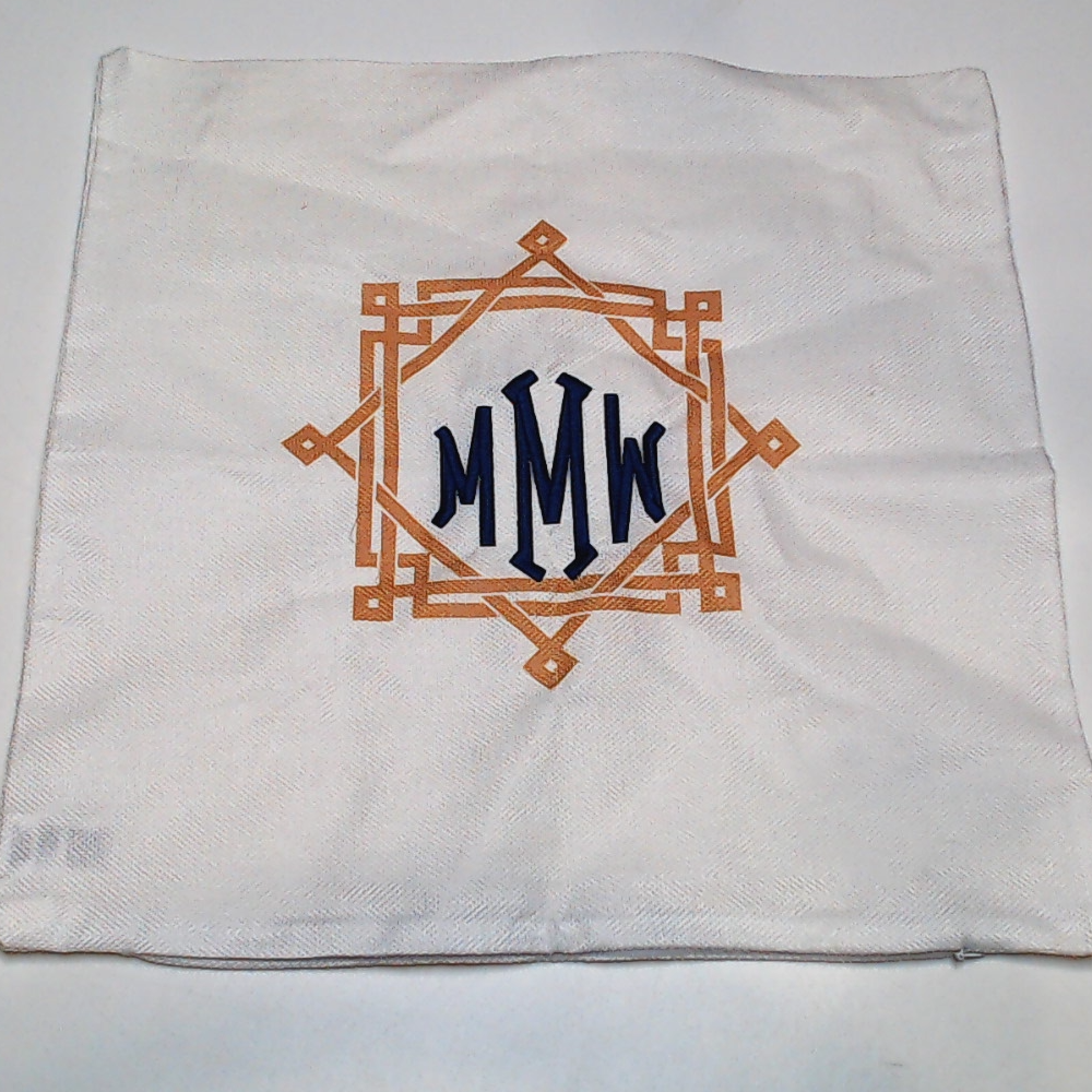 BLOOPER ACCESSORY: Monogrammed Southern Prep Pillow Sham