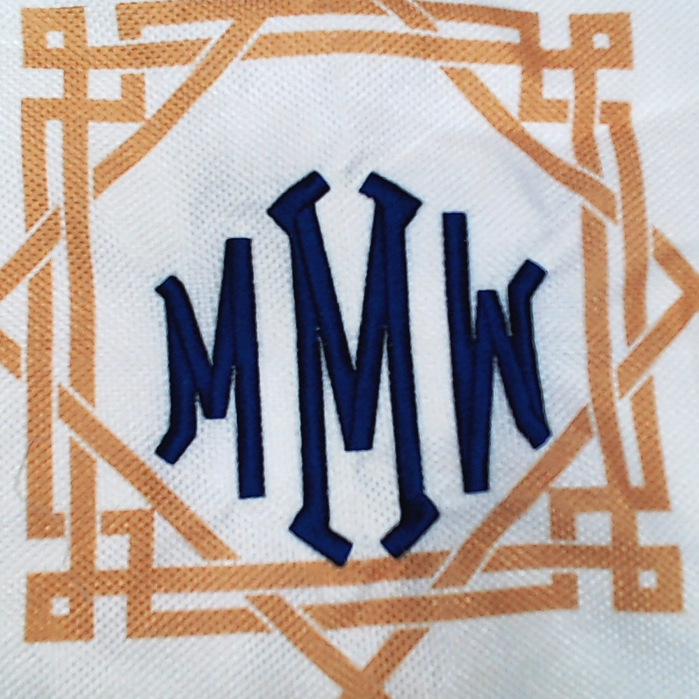 BLOOPER ACCESSORY: Monogrammed Southern Prep Pillow Sham