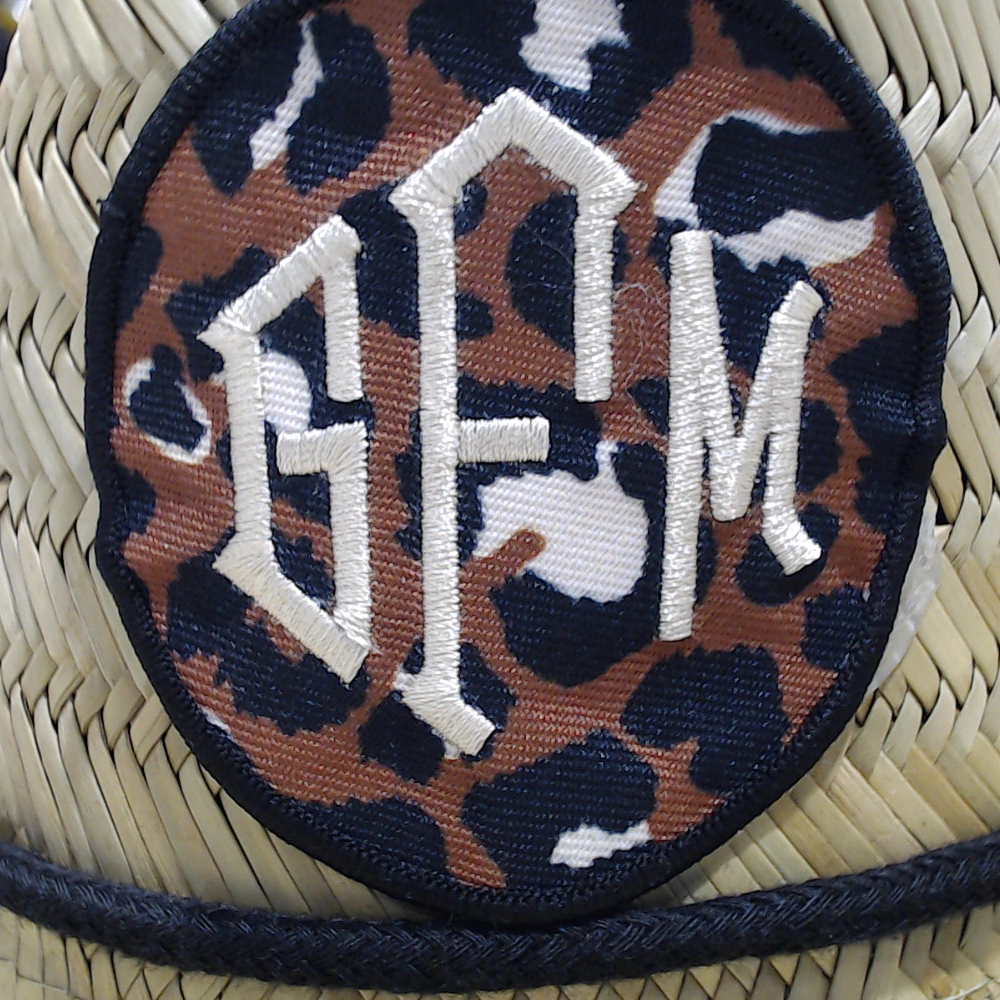 BLOOPER KIDS: Monogrammed Kids Straw Hat