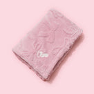Monogrammed Baby Bow Blanket | Pink Bows