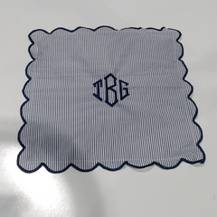 BLOOPER ACCESSORY: Monogrammed Scalloped Pillow Sham