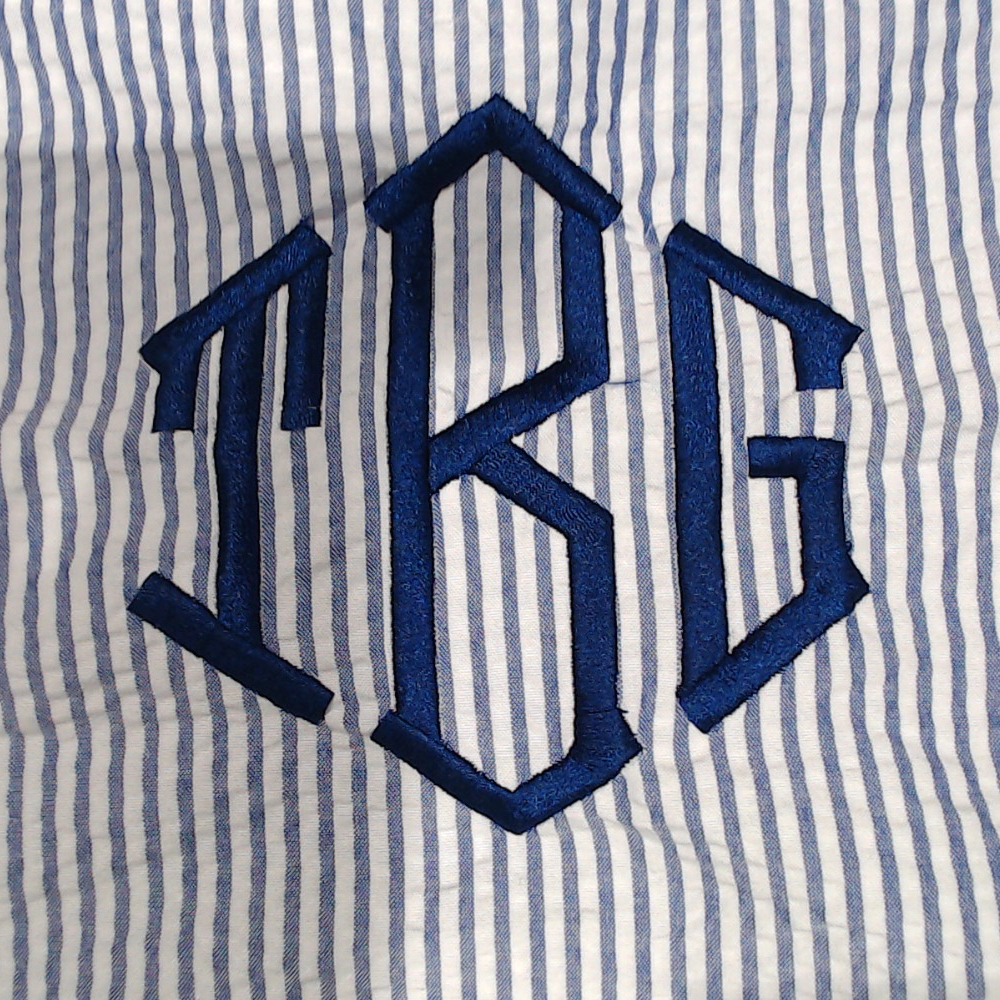 BLOOPER ACCESSORY: Monogrammed Scalloped Pillow Sham