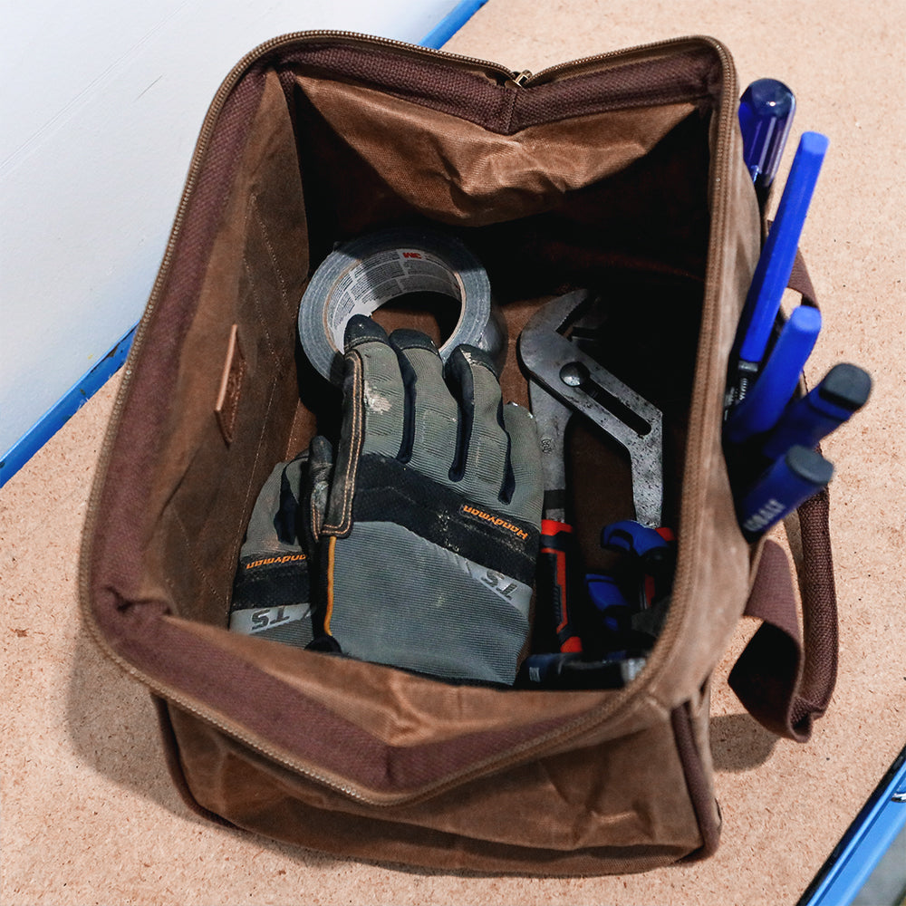 バッグ TOOL BAG MEDIUM / C/L WISTERIA Men's Personalized Waxed Tool Bag - Marleylilly