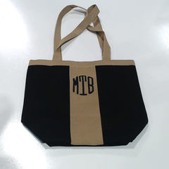BLOOPER BAG: Monogrammed Knit Tote Bag