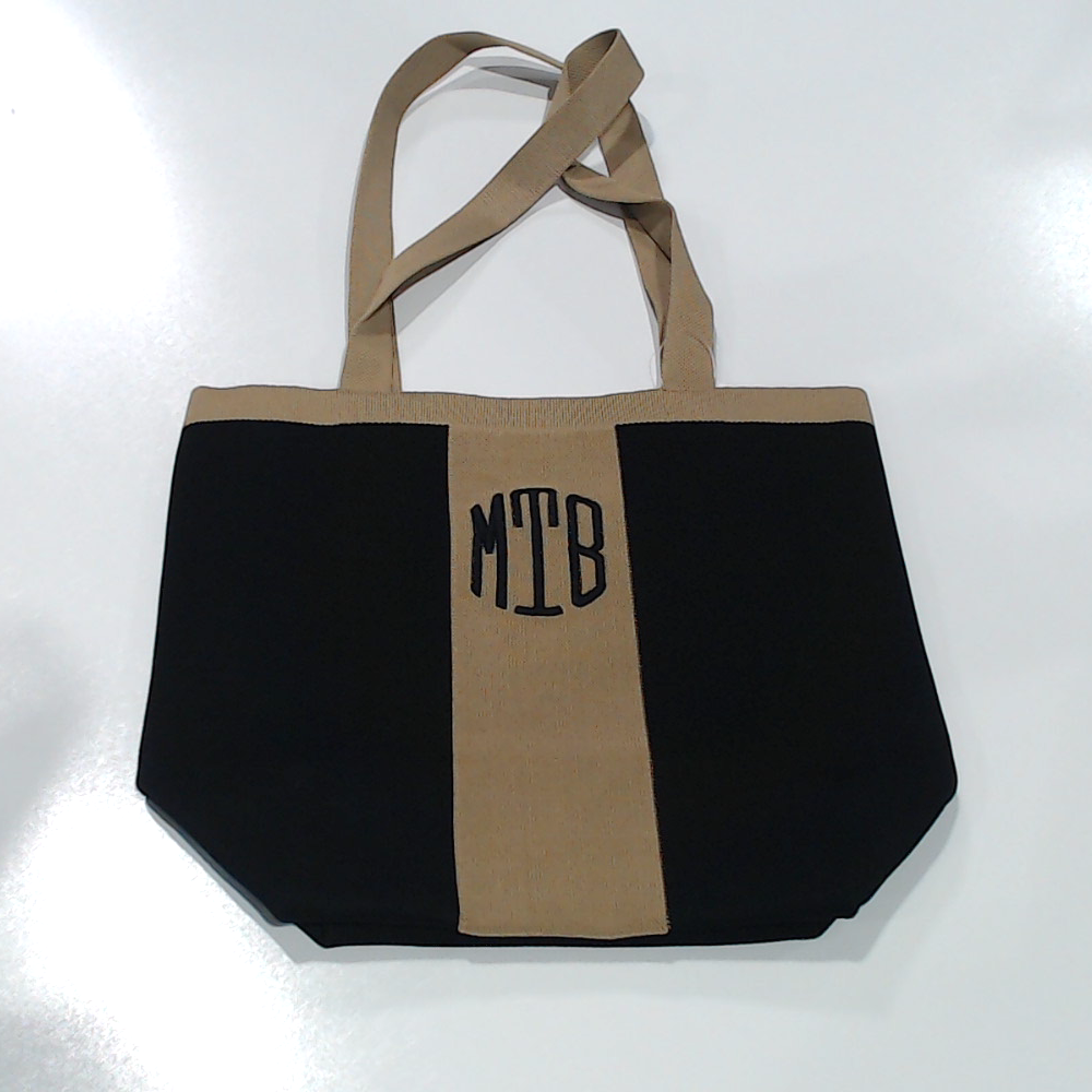 BLOOPER BAG: Monogrammed Knit Tote Bag