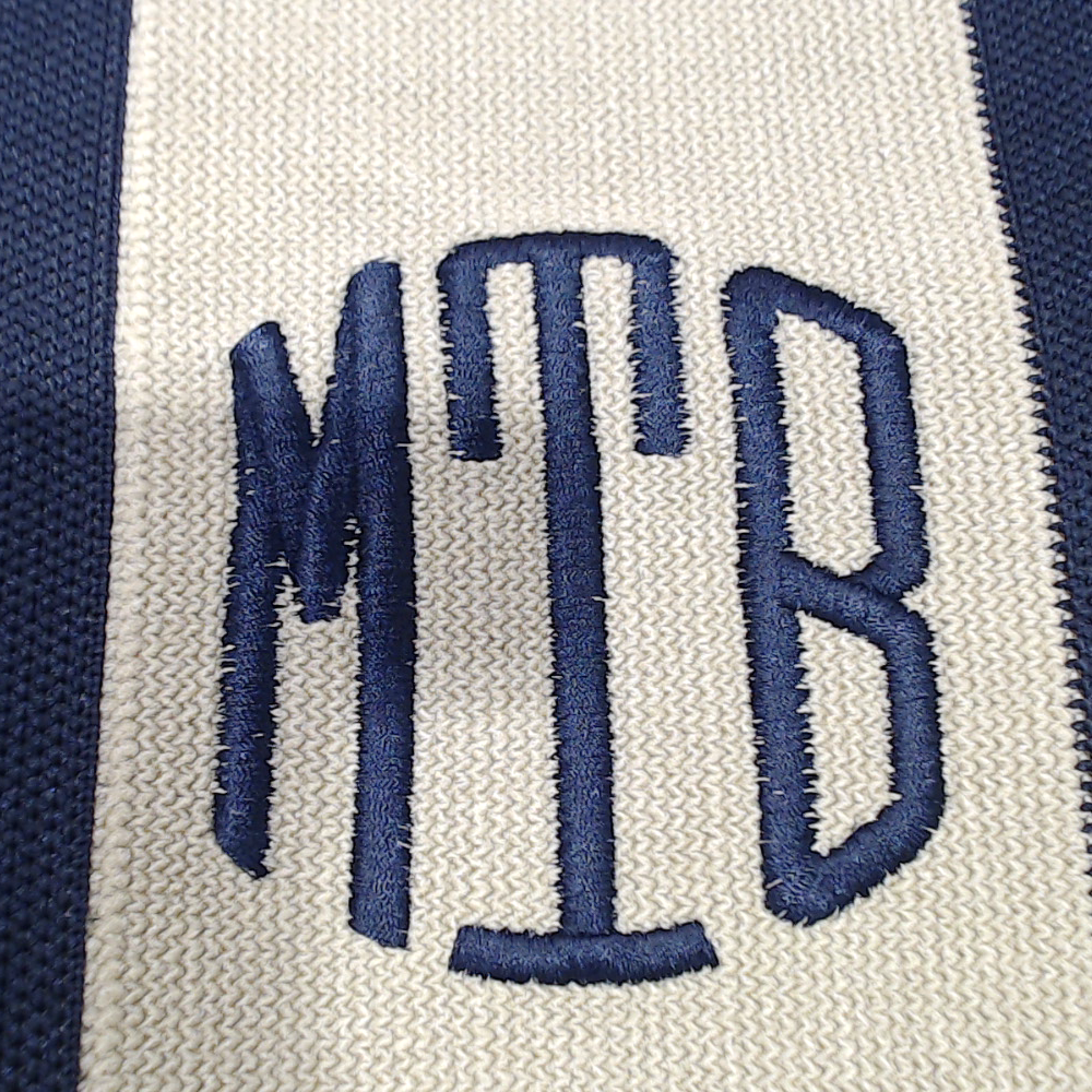 BLOOPER BAG: Monogrammed Knit Tote Bag
