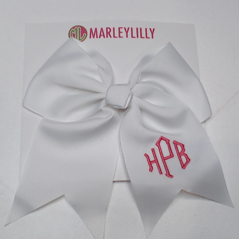 BLOOPER KIDS: Monogrammed Girls Hair Bow