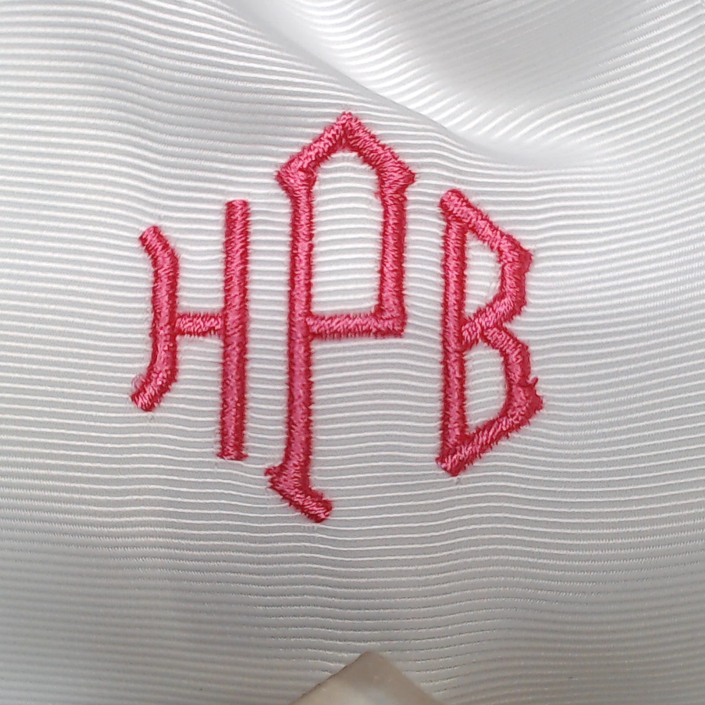 BLOOPER KIDS: Monogrammed Girls Hair Bow