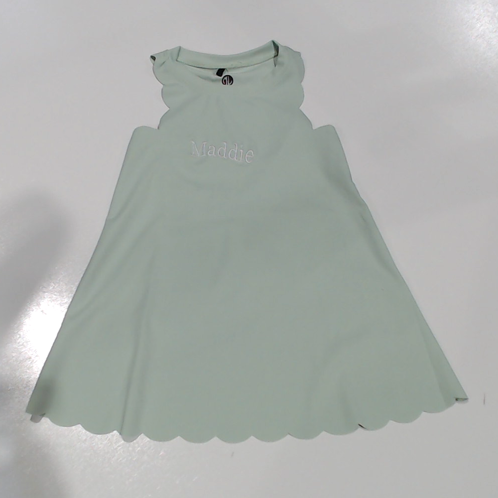 BLOOPER KIDS: Monogrammed Girls Scallop Dress